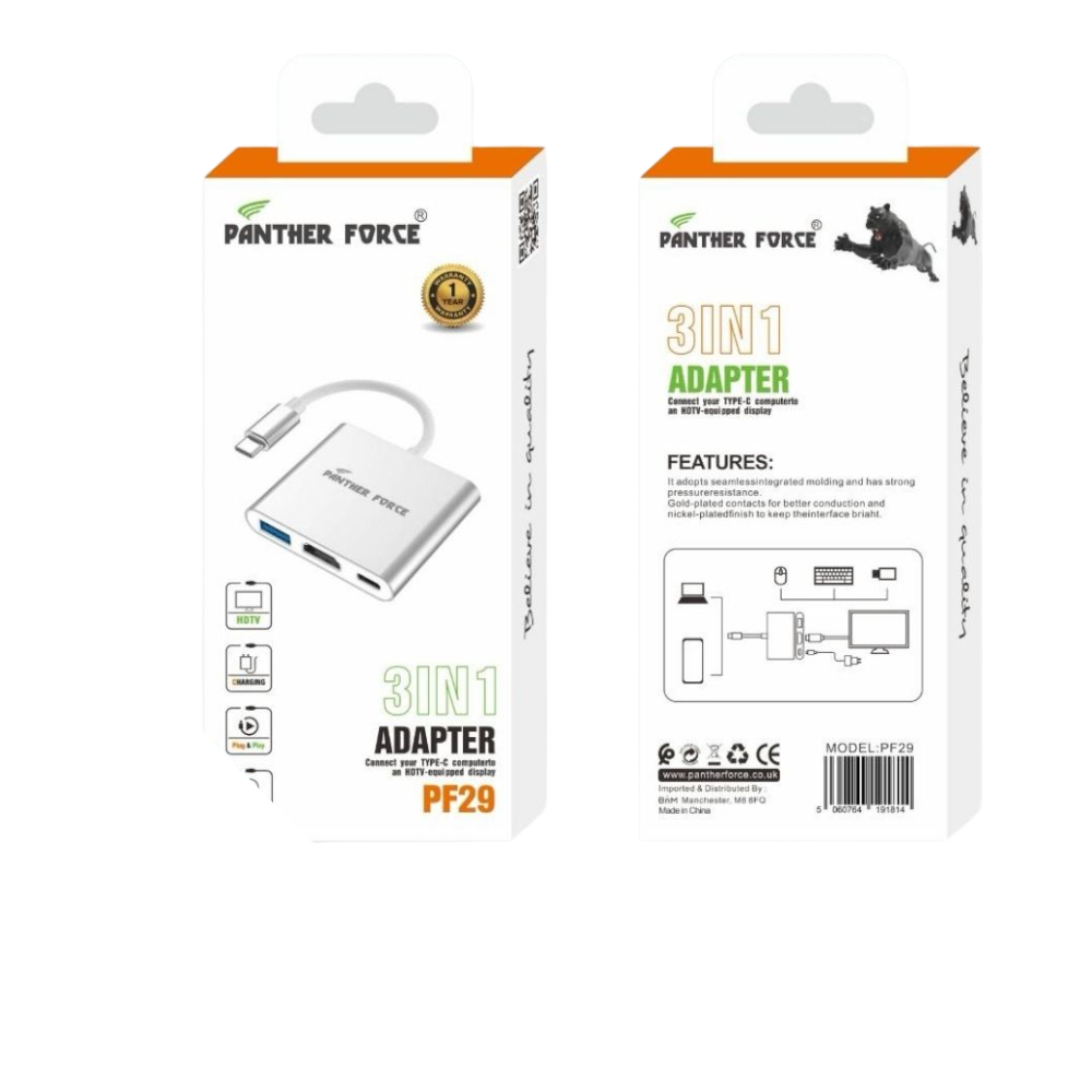 PF29- PANTHER FORCE 3 IN 1 ADAPTER PF29- PANTHER FORCE 3 IN 1 ADAPTER